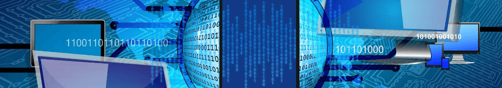 binary_computer_heading Online Storage header for White Horse Domains. Computers connected with binary code.